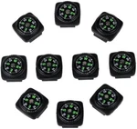 Bayite Hard Shell Liquid Filled Button Compass Set For Survival Watch Band Pa.... Fixed Price $17.80.