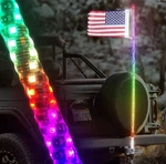 Master Tailgaters 5' Led Truck Flag Pole Whip Includes 2" Hitch Mount And Remote. Fixed Price $125.00.