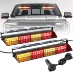 Elechoi Amber/red 2 In 1 Emergency Dash Strobe Light Bar, Front/rear 48LEDS. Fixed Price $59.16.