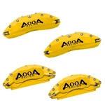 Aooa Brake Disc Yellow With Black Character Caliper Cover Powder Coating Fits.... Fixed Price $349.04.
