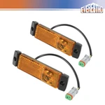 Pair Fit For Kenworth T880 2014-UP Front Bumper Side Lamp With Harness Led Amber. Fixed Price $38.85.