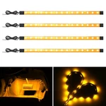 Ym E-bright Amber/yellow Led Strip Lights For Cars 5050 4-PACK Amber,. Fixed Price $17.19.