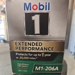 Mobil M1-206A Extended Performance Oil Filter Protects 20,000 Miles Pack. Fixed Price $13.61.