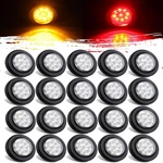 20PCS 2" Inch Round Led Clearance Side Marker Lights Kit 9 W/clear Reflec.... Fixed Price $135.57.