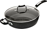 Starfrit The Rock Classic 11" (28CM) Non-stick Deep Fry Pan With Helper Handle. Fixed Price $63.04.